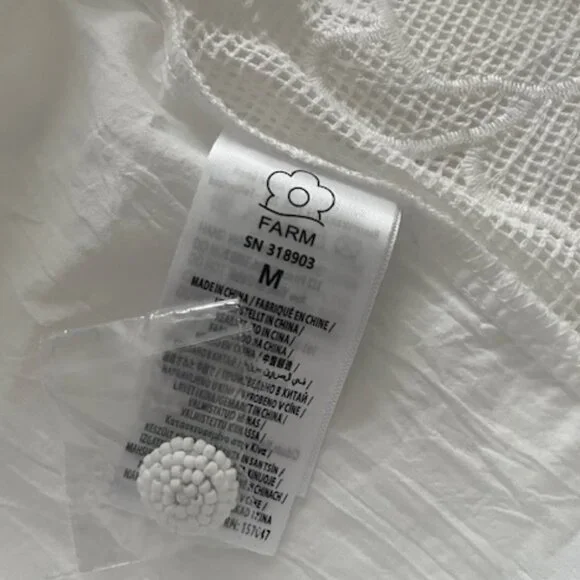 FARM RIO Embroidered Blouse with Appliques and Beaded Buttons - Picture 8 of 9